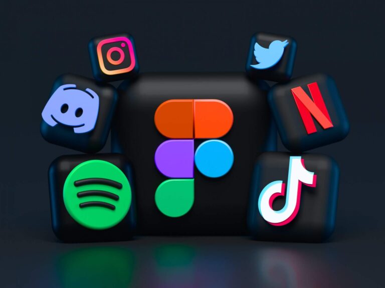 3D social media icons