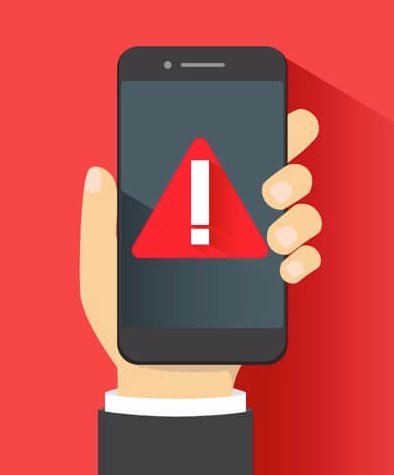 smartphone security warning