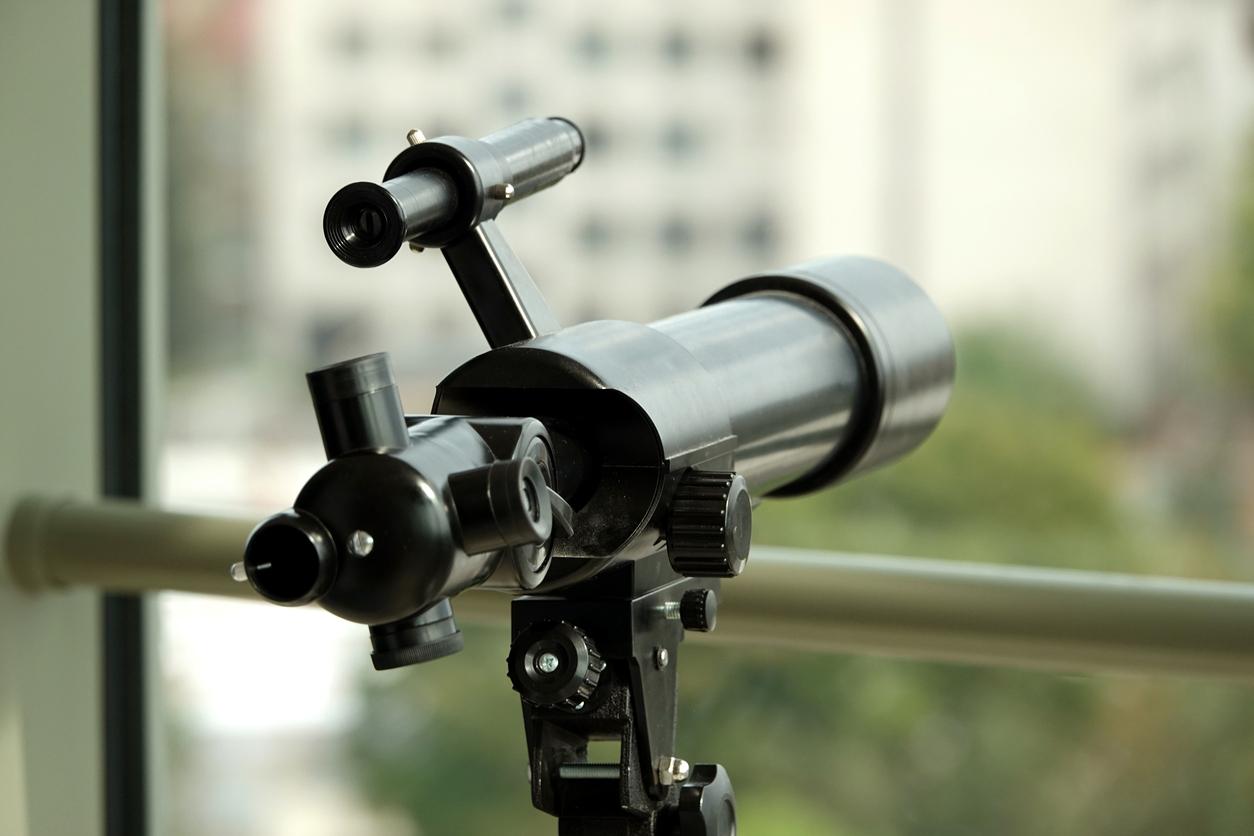 Telescope on the balcony
