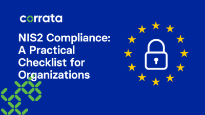 NIS2 Title and European Stars around a lock graphic