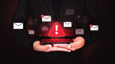 Mobile Spyware Red Graphic