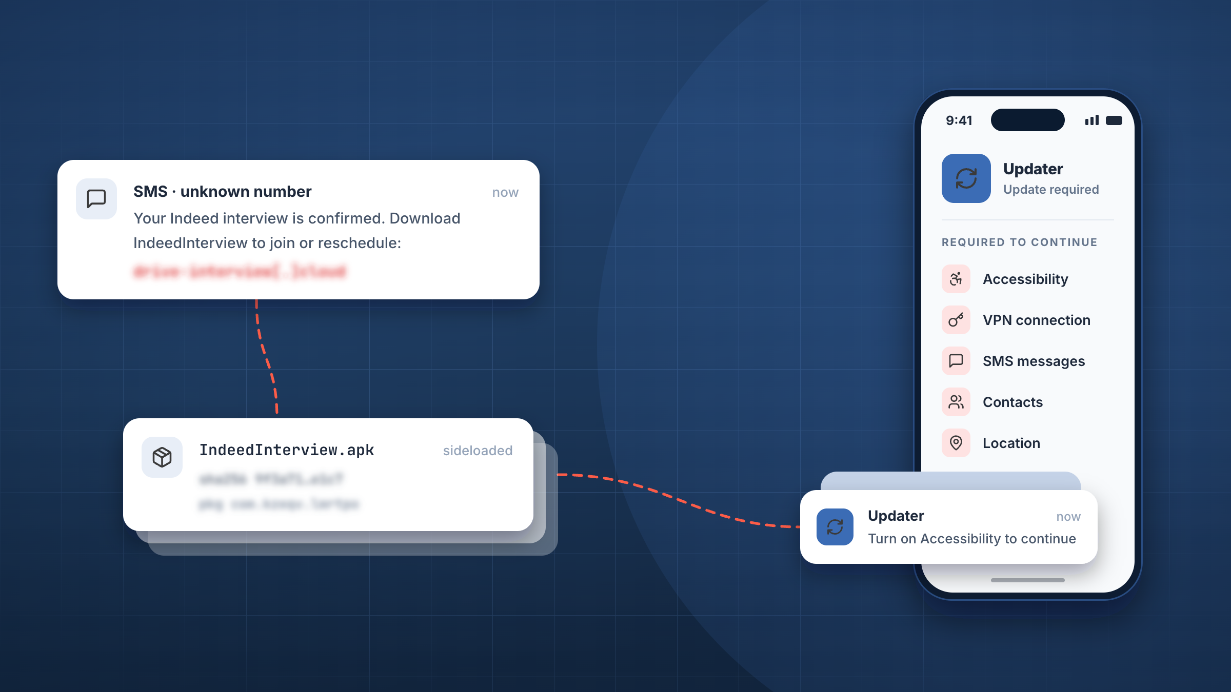 How a fake Indeed interview app hides spyware on Android phones